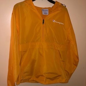 Champion yellow packable anorak